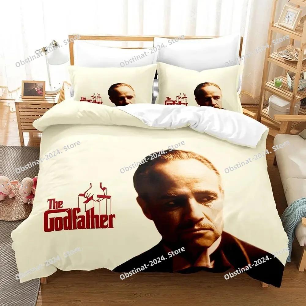 

Comforter New The Godfather Bedding Set Single Twin Printed With Bed Soft Single Double Queen Super King Size Comforter (quilt)-EU Single(135*200cm)3pcs