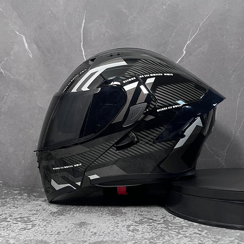 Motorcycle helmets Double Visors Modular Flip Up helmet DOT approved Full face casque moto racing Motocross helmet DOT