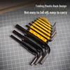 Deli High-Hardness Rust-Proof Hex Wrench Set (9-Piece)