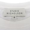 STUDIO NICHOLSON Excellent Condition Cotton Short Sleeve T-shirt, Men's White, Size M Tops M whiteUsed