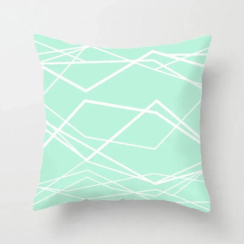 Marble Geometric Pattern Decorative 45*45cm Pillowcase Polyester Cushion Cover Throw Pillow Sofa Decoration Pillowcover