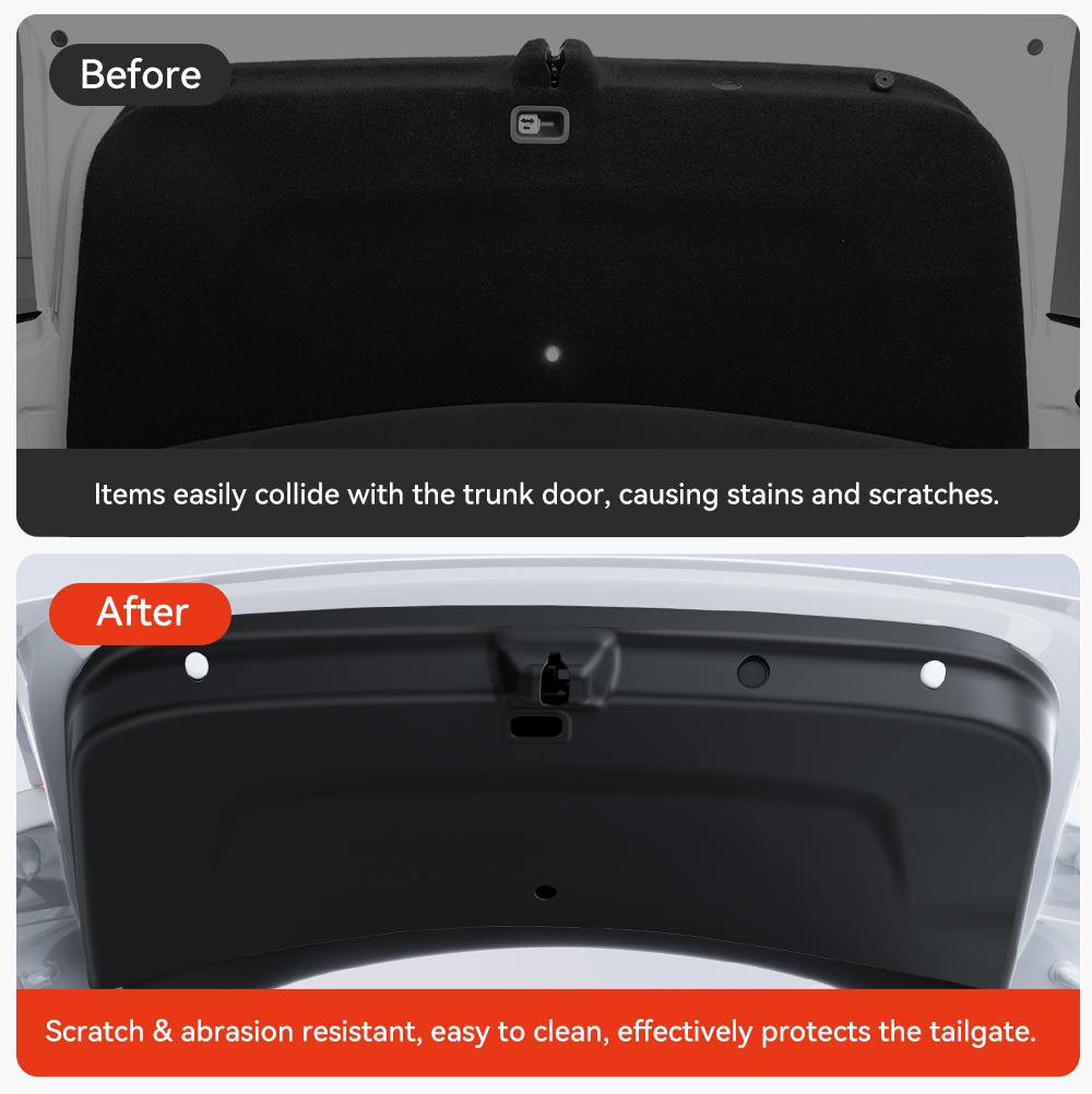 YZ for Tesla Model Y Juniper 2026 Car Trunk Tailgate Protection Pad Trunk TPE Anti-dirty Waterproof Backplate Protective Pad