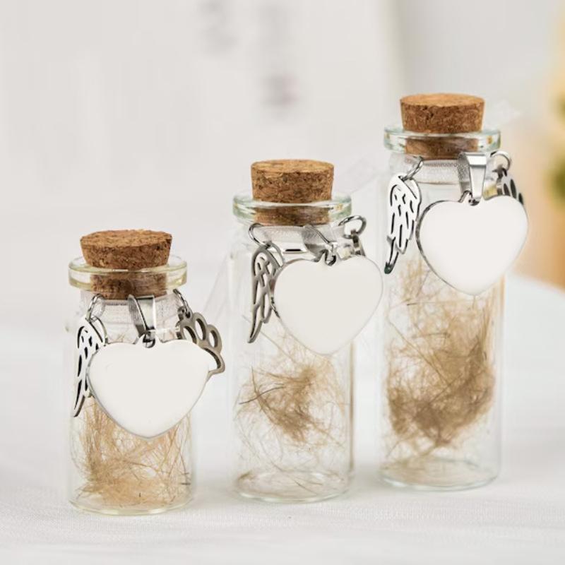 Pet Memorial Bottle For Pet Hair Dog Cat Fur Keepsake Bottles Storage Display Pet Memorial Urn Container Gift For Pet Lovers