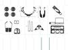 Suitable for Nissan Nissan GTR R35 interior modification gear gear gear panel carbon fiber decorative sticker accessories