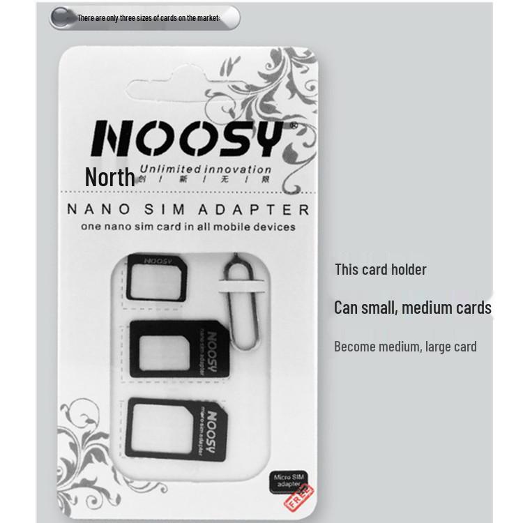 Noth's Four-in-One SIM Card Adapter Set with Tray, Pin, and Conversion Kit