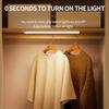 Luce LED per armadietto con sensore di movimento ricaricabile tramite USB per corridoio, scale, guardaroba, cucina, camera da letto, lampada notturna senza fili a induzione