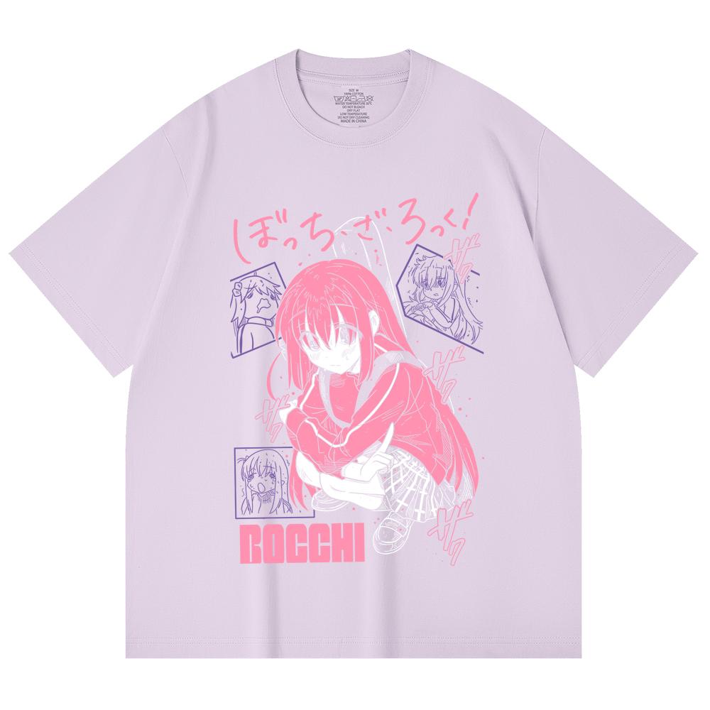 230 Gsm 100% Cotton Bocchi The Rock V5 Print Unisex Heavy Cotton T Shirt