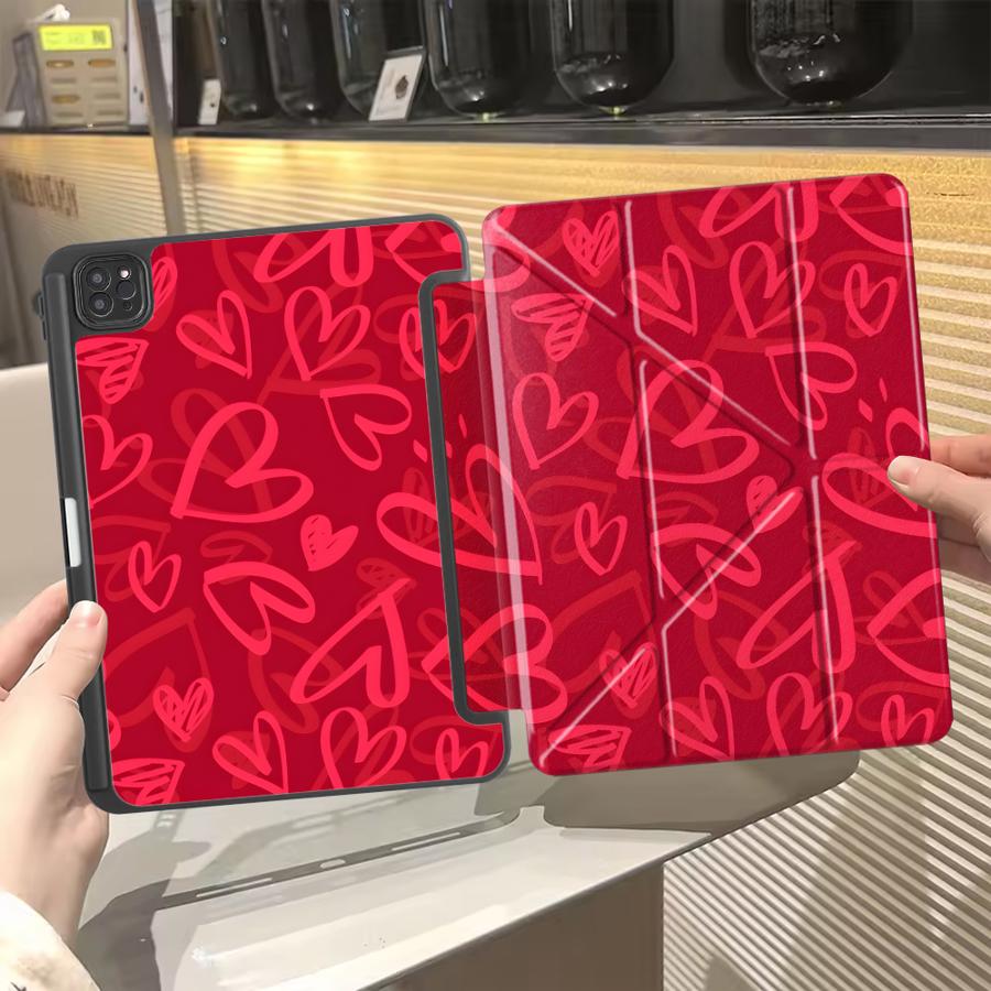 

Чехол для планшета для iPad Pro 2025 Mini 6 7 Pro 11-го 10-го 9-го 8-го 7-го 12,9 дюйма Air 4 5 M3 M2 1 2 M4 11 дюймов Держатель Чехол Креативная Любовь iPad Mini 7 8.3
