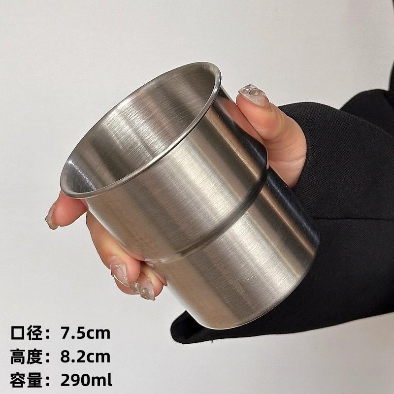 

Складной стакан для воды из нержавеющей стали 304, ветроустойчивый, легкий, походный, портативный стакан для кофе 290ml