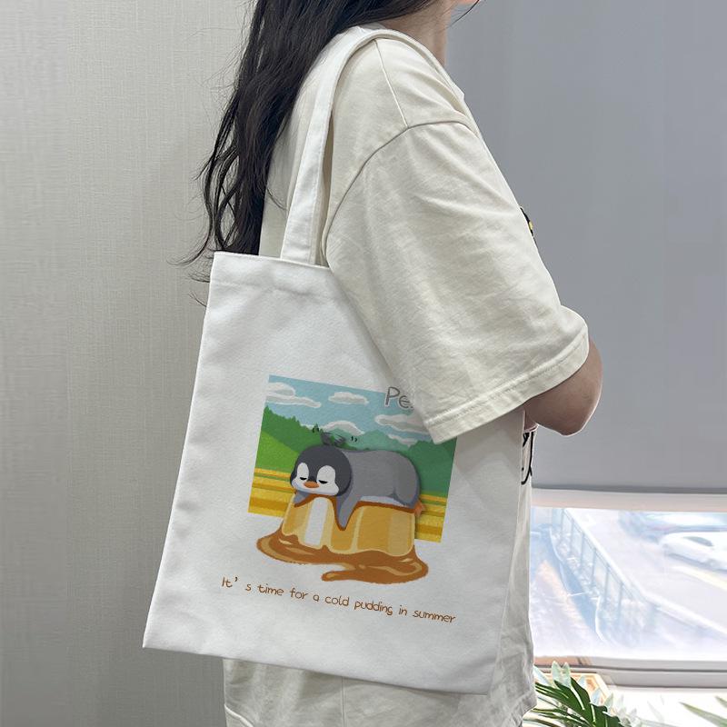 Eco-Friendly DIY Canvas Tote Bag with Custom Logo for Advertising