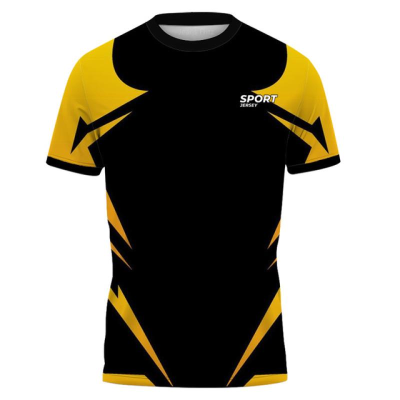 Hanorac nou Tricou pentru bărbați Imprimare 3D Sport de vară Gâtul turnat Tricouri casual cu mânecă scurtă Îmbrăcăminte pentru bărbați Topuri respirabile cu uscare rapidă