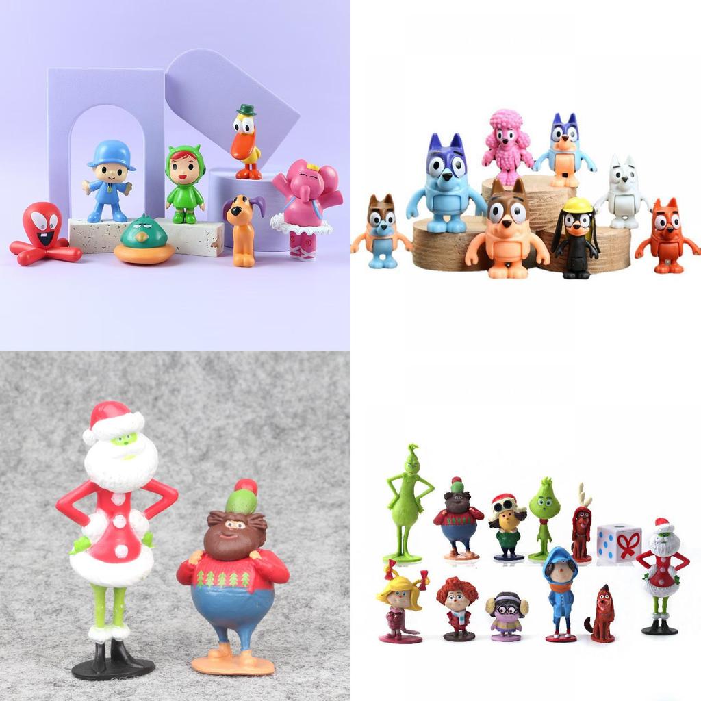 Collectible Cute Puppy Figurines Set For Cake Decoration Or Office Display In 12 Unique Designs