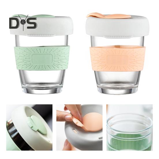 350 ML vannkopp direkte drikke tykk glass kaffekopp med anti-skald koppholder