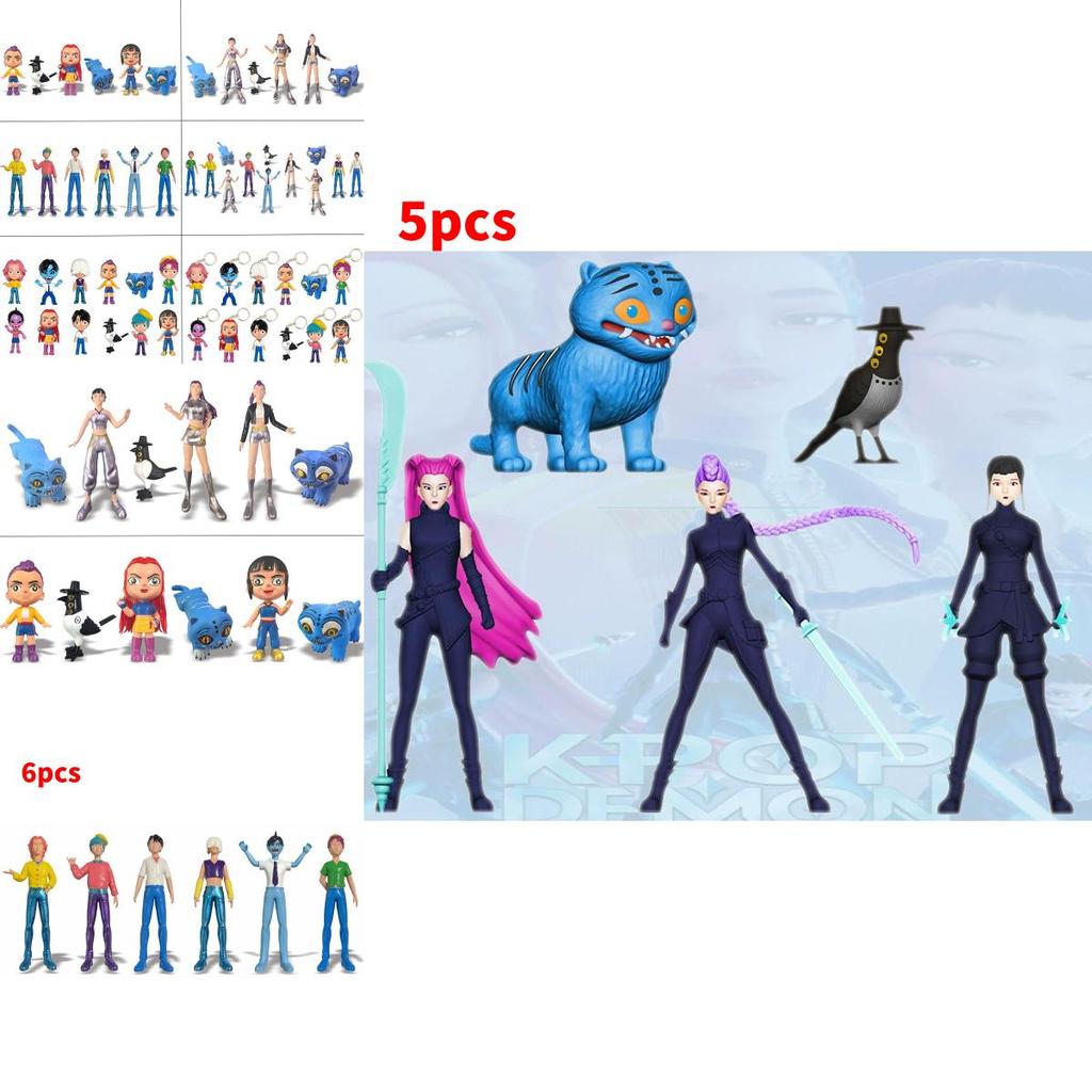Kpop Dämonenjäger PVC Spielfigur Modell Sammlerstück Desktop-Dekoration für Fans