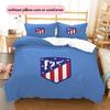 Atlético de Madrid Rašto Patalynės Antklodžių Rinkinys Namų Dekoras Dovana (1 * antklodės užvalkalas + 2 * pagalvės užvalkalai be šerdies)