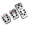 ERBU6 Aluminium Fuel Pedal Brake Pedals Rest Pedal Set Cover for Ford Focus 2 3 4 MK2 MK3 MK4 St Rs 2005 - 2018 Accessories