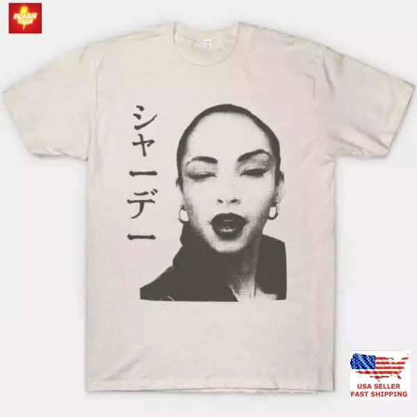 Футболка Sade, Белая хлопковая футболка Sade, Японский тур, Унисекс S-5XL XXXL