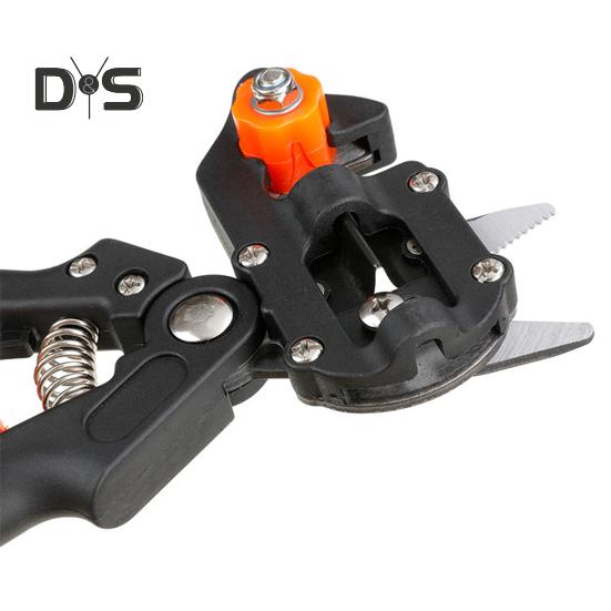 Foarfecă Profesională pentru Altoire Plante 2-în-1 Instrument de Grădinărit pentru Altoire Foarfecă de Tăiat pentru Uz Intens pentru Tăierea Florilor Pomilor Fructiferi Arbuștilor