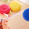 Tape Measure 60-Inch 1.5 Meter Round Plastic Soft Retractable Measuring Tape Random Color