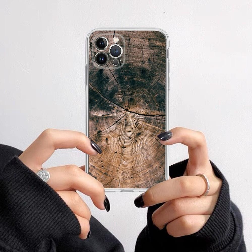 Wood Grain Phone Case for iPhone 16 15 8 7 6 6S Plus X SE XR XS 14 11 12 13 Mini Pro Max Mobile Case