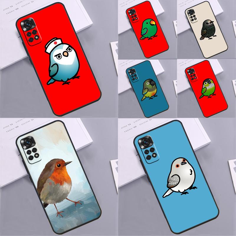 Chubby Bird Case For Xiaomi Redmi Note 14 9 10 11 12 13 Pro 9S 10S 11S 12S Redmi 13C 10C 12C 14C Coque