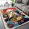 Cute Kitten Eating Noodles Carpet Vibrant Carpet Doormat Welcome Mat Bathroom Mat Rug For Bedroom Carpet For Live Room