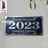 Retro City Year Letter Pattern License Plate Metal Tin Sign Vintage Wall Art Decor For Bar Cafe Garden Home
