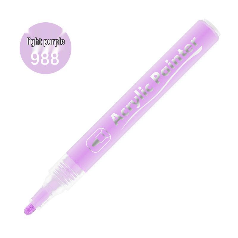 Guan Na 48-Color Waterproof Acrylic Markers for Ceramic, Stone, Graffiti & Coloring