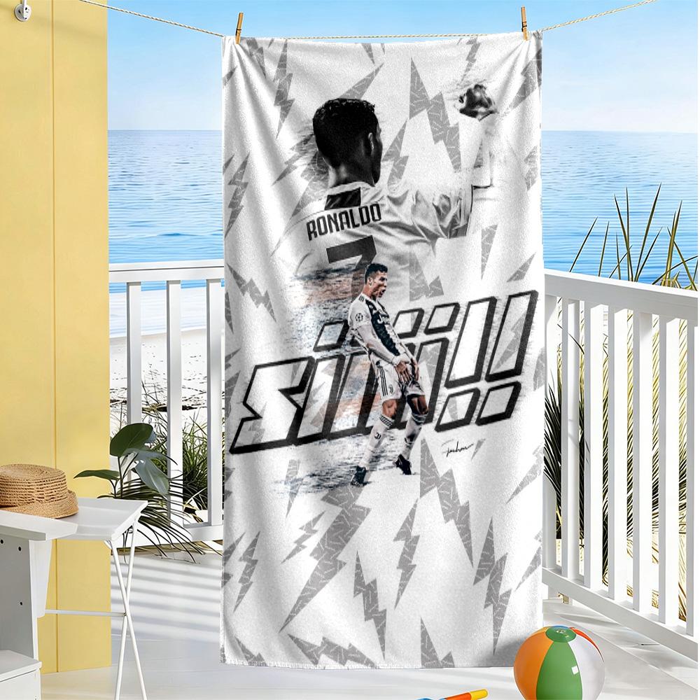 Ronaldo's Juventus Glory Beach Towel Quick-Dry Soft Microfiber Comfortable Lightweight