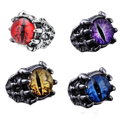 Elegante Verstellbare Ringe Vintage Festival Ringe Wolfskralle Dämonenauge Form Finger Schmuck für Frau und Mann Geschenk