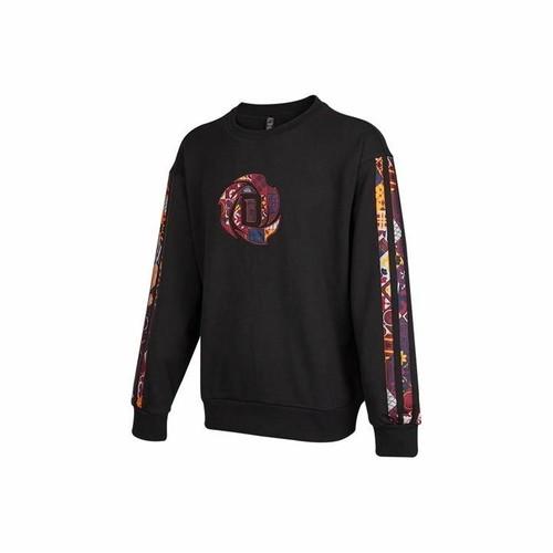adidas Printed Basketball Crewneck Pullover Sweatshirt for Men, Black S чёрный