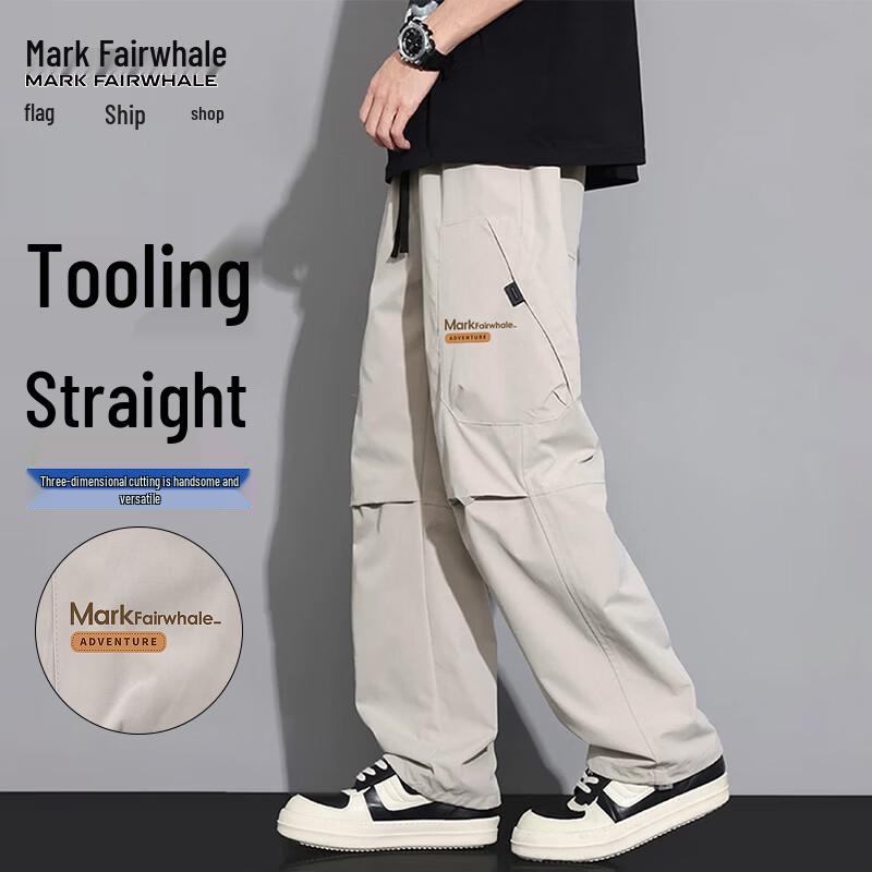 Mark Fairwhale Men s Loose Straight-Leg Cargo Pants