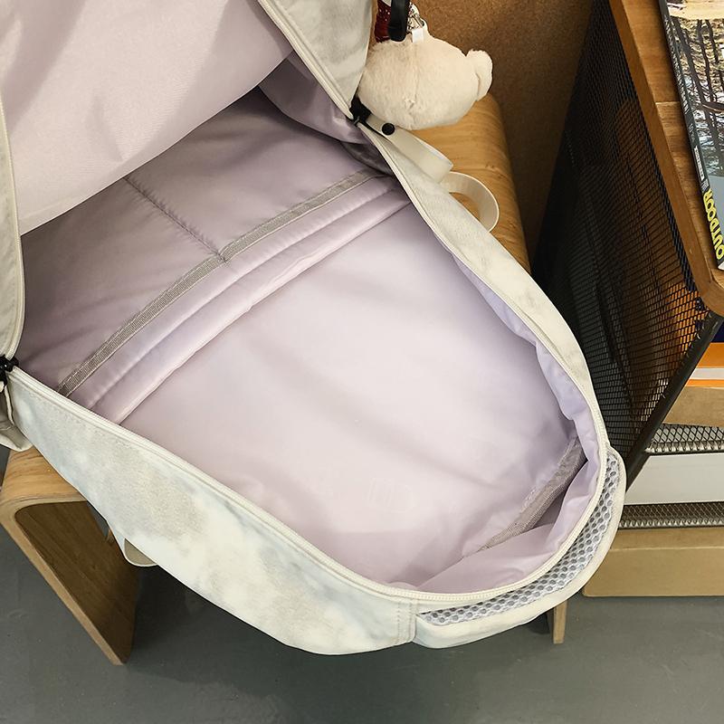 Rucsac de școală pentru studenți, culoare solidă, pentru bărbați, rucsac de navetă cu capacitate mare pentru femei