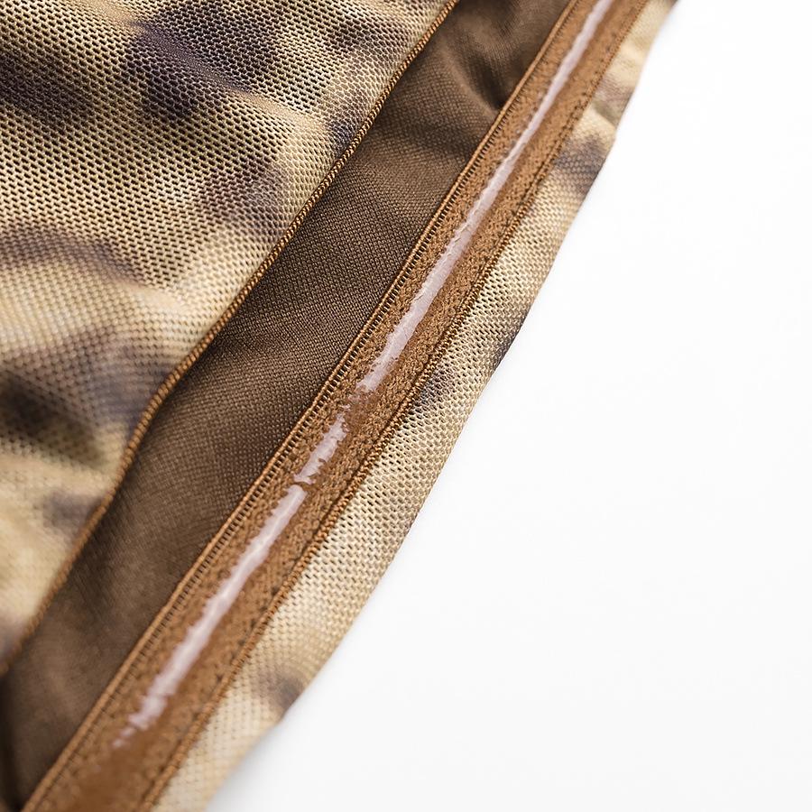 Spring 2025 Women's European and American Leopard Print Strapless Dress