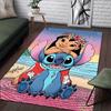 1pc Stitch Pattern Area Rug Soft Flannel Floor Mat for Living Room,Office,Bedroom and Carpet,Sofa Coffee Table Floor Mat