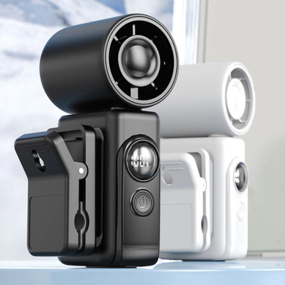 Turbo-Geschwindigkeit Persönliche Kühlventilatoren LED-Anzeige USB-wiederaufladbarer Lüfter Kühlender Mini-Ventilator Reise