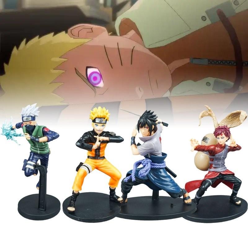 Sasuke Uchiha Naruto Uzumaki Gaara Kakashi Pvc Toy Model Children Christmas Gift