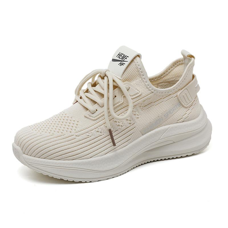 Ld581 Nové síťované boty Dámské jarní/letní létání tkané boty Sneaker Mesh prodyšné ležérní běžecké boty Kokos