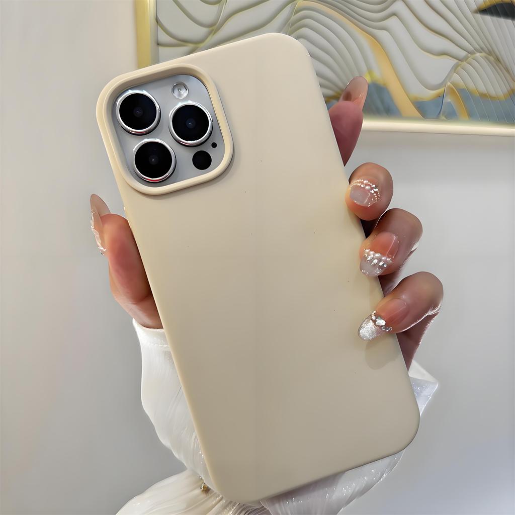 Silicone Phone Case for iPhone 16 15 14 13 12 11 Pro Max XR XS XS Max 7 7Plus Full Protective Cover