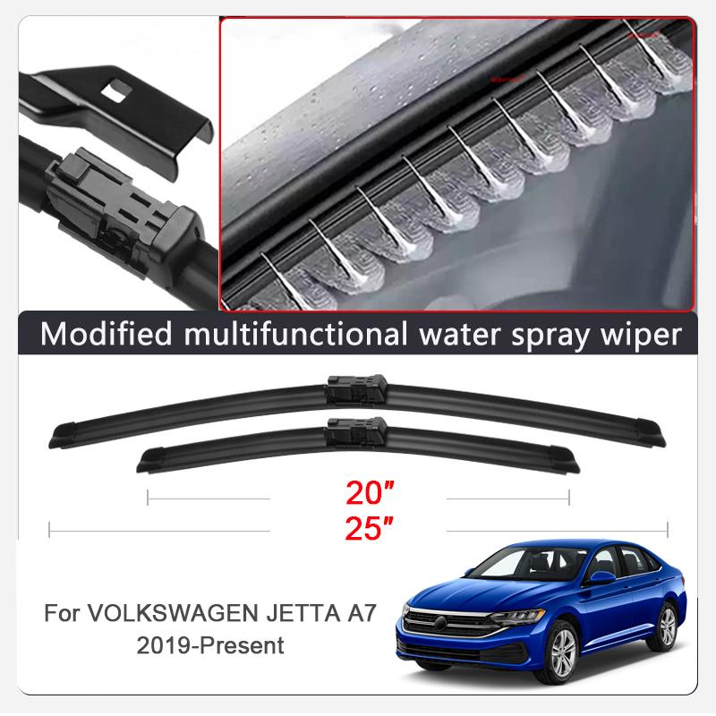 Car Modify Windshield Water Spray Wiper For Volkswagen JETTA A6 A7 Golf 6 7 8 2010-2027Exterior Wet Arm Cleaning Wiper Accessory