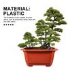 10 Pcs Ai Blue Clay Plant Pots Bonsai Rectangular Planters for Outdoor Plants Japanese Decorative Indoor Terracotta