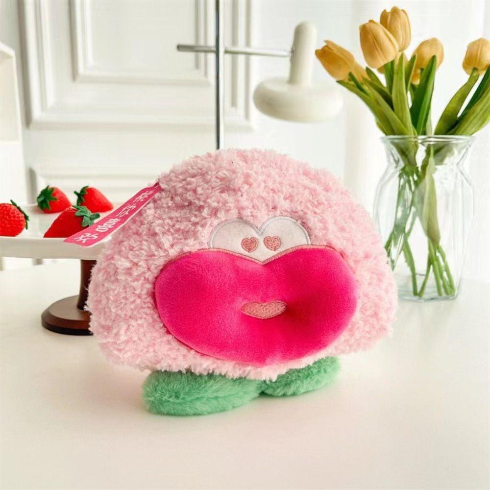Peach Big Sausage Mouth Pear Doll With Sausage Lips Fruit Plush Toy Set  Festival Party Decor