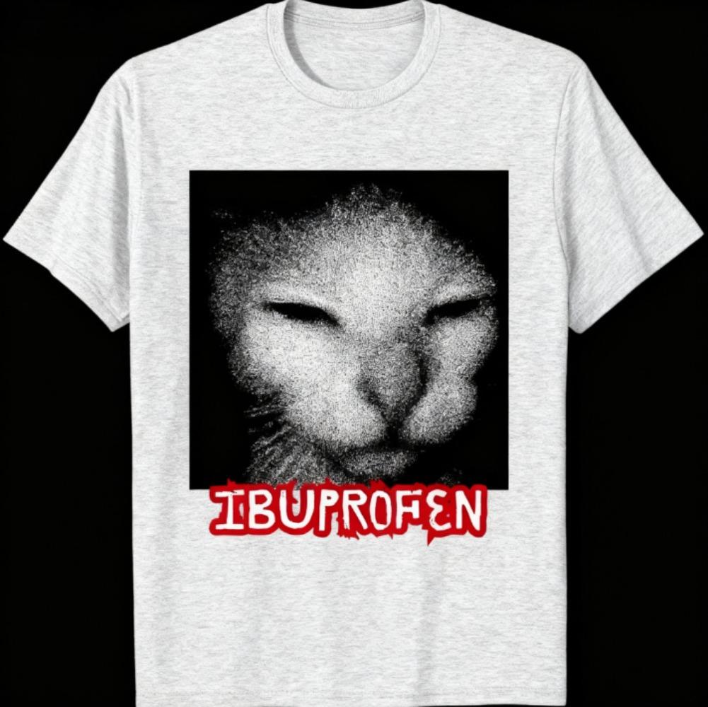 

2026 Hip Hop Y2K Tops Ibuprofen Funny Cat Emoji Retro Print T-shirt New Women Streetwear T Shirt Casual Summer Women Clothing 4XL