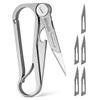 Aluminum Alloy Key Chain Detachable NO.11 Blade Ruler Bottle Opener Etc Multifunctional Men's Car Key Latch Utility Knife