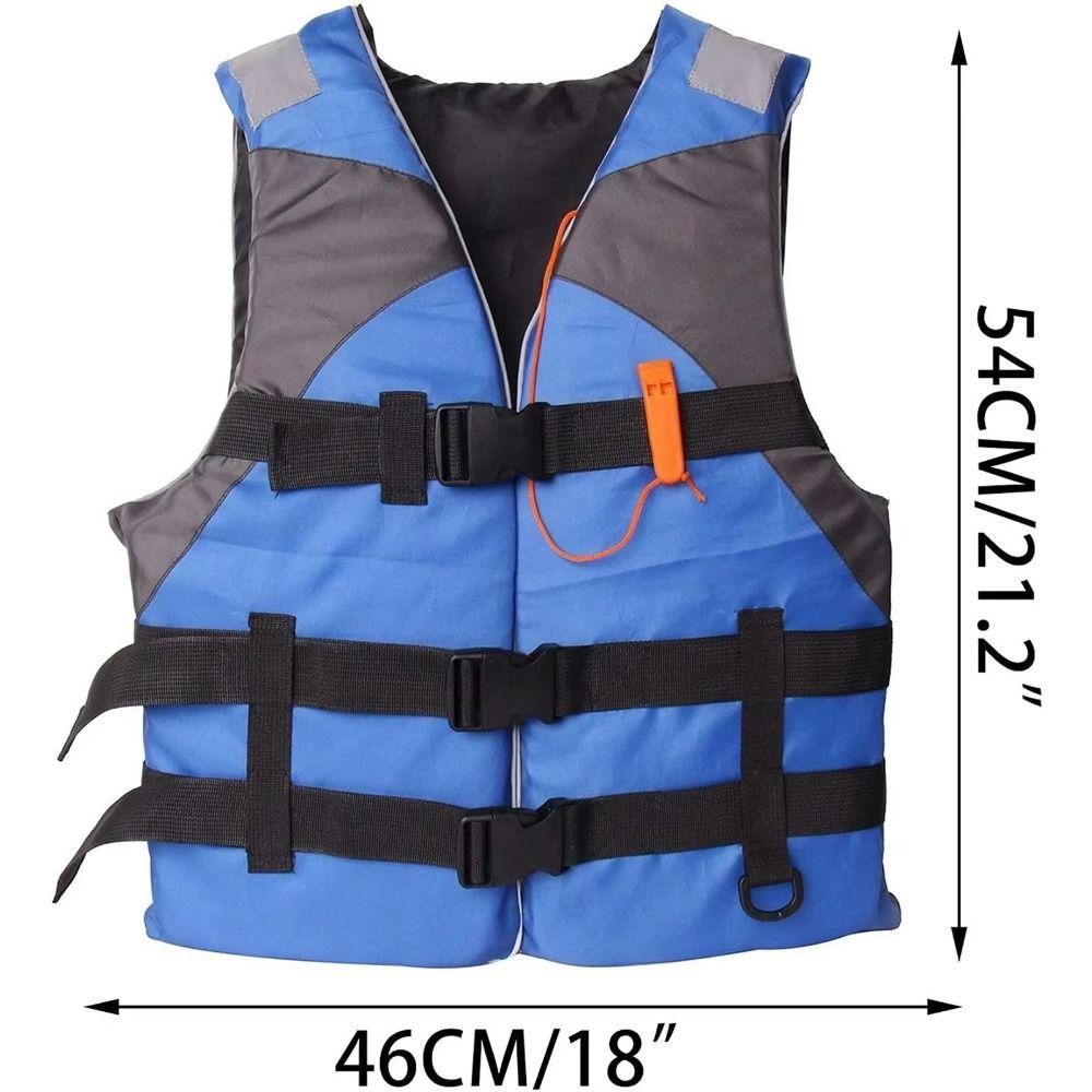 Easily Adjustable Adults Life Jacket Safety Straps Aid Safety Jacket Water Sport Vest Lifesaving