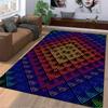 Colorful Geometric Diamond Pattern Carpet for Bedroom or Living Room Suitable for Use As an Anti-slip for Living Room Bedroom Sofas