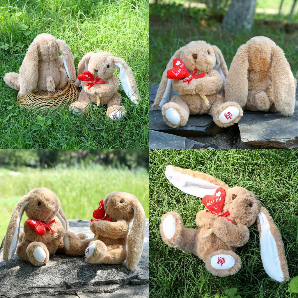 Plüsch Umarmungsblume Hase Spielzeug Mit PP Baumwollfüllung Für Ostergeschenk Mädchen Und Kinder