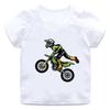 Funny Motorcycle Motocross Rider Cool Kids T-Shirt Baby Boys Casual Funny T Shirt Children Streetwear Girls/Boys Clothes 3-15y