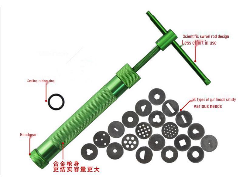 Pistolet do wytłaczania gliny polimerowej - Stopowe narzędzie do ceramiki i rzeźby