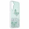 WANLONFENG AW Series for Samsung Galaxy A54 5G Case Glitter 3D Butterfly TPU Phone Cover with HD Film 2-in-1